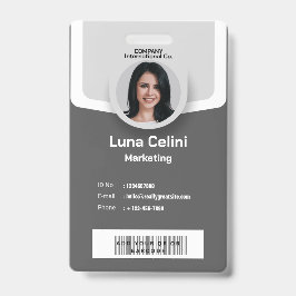 Professionele foto-ID-badge - Aanpassen met Logo Badge