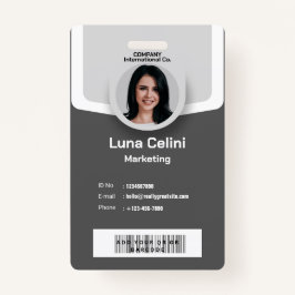 Professionele foto-ID-badge - Aanpassen met Logo Badge