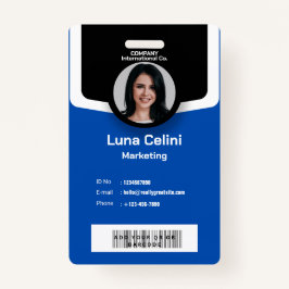 Professionele foto-ID-badge - Aanpassen met Logo Badge