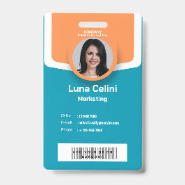 Professionele foto-ID-badge - Aanpassen met Logo Badge