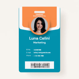 Professionele foto-ID-badge - Aanpassen met Logo Badge