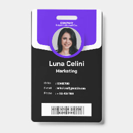 Professionele foto-ID-badge - Aanpassen met Logo Badge