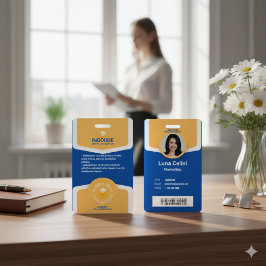 Professionele foto-ID-badge - Aanpassen met Logo Badge