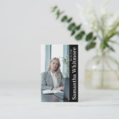 Professionele foto makelaar onroerend goed visitekaartje (Staand voorkant)