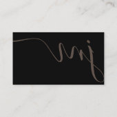 Professionele foto met Golden Signature Monogram Visitekaartje (Achterkant)