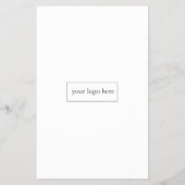 Professionele foto met minimalistische bedrijfsgeb flyer (Achterkant)