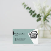 Professionele foto met onze Blue Realtor Visitekaartje (Staand voorkant)