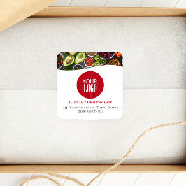 Professionele foto of Logo Promotie Aangepast Vierkante Sticker