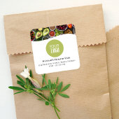 Professionele foto of Logo Promotionele Groen Vierkante Sticker