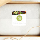 Professionele foto of Logo Promotionele Groen Vierkante Sticker