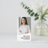 Professionele Foto QR Code Bedrijf Logo Verticaal Visitekaartje (Staand voorkant)