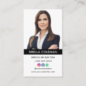 Professionele foto QR code Instagram Facebook Visitekaartje (Voorkant)