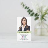 Professionele foto QR code Instagram Facebook Visitekaartje (Staand voorkant)