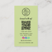 Professionele foto QR code Instagram Facebook Visitekaartje (Achterkant)