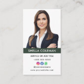 Professionele foto QR code Instagram Facebook Visitekaartje (Voorkant)