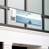 Professionele Foto QR Code Reizen & Accommodatie Spandoek (Buitenkant Gebouw)