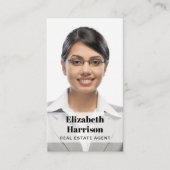 Professionele Foto QR Code Vastgoed makelaar Visitekaartje (Voorkant)