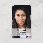 Professionele foto-QR-code Visitekaartje (Voorkant)