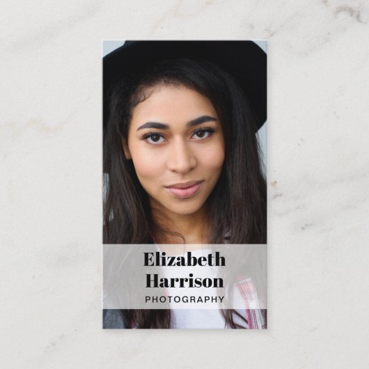 Professionele foto-QR-code Visitekaartje (Voorkant)