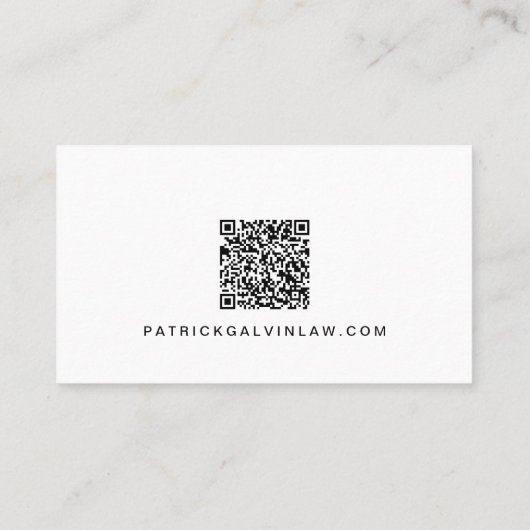 Professionele foto-QR-code Visitekaartje (Achterkant)