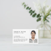 Professionele foto-QR-code Visitekaartje (Staand voorkant)