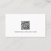 Professionele foto-QR-code Visitekaartje (Achterkant)