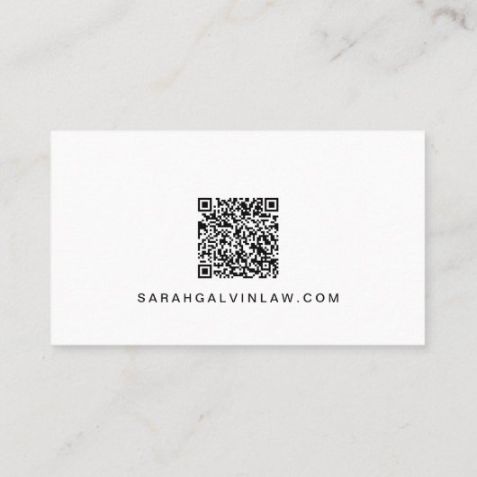 Professionele foto-QR-code Visitekaartje (Achterkant)