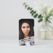 Professionele foto-QR-code Visitekaartje (Staand voorkant)