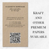 Professionele foto-QR-code Visitekaartje