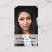 Professionele foto-QR-code Visitekaartje (Voorkant)