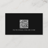 Professionele foto QR-code zwart Visitekaartje (Achterkant)