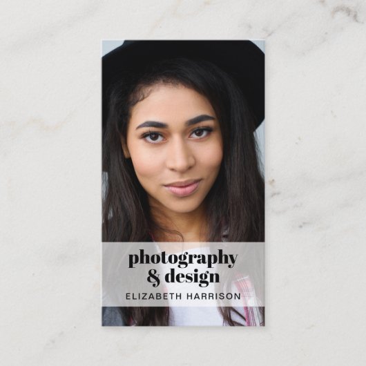 Professionele foto-QR-codenummer Groen Visitekaartje (Voorkant)