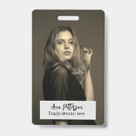 professionele foto QR website e-mail sociaal moder Badge