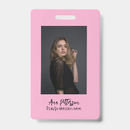 professionele foto QR website e-mail sociaal moder Badge