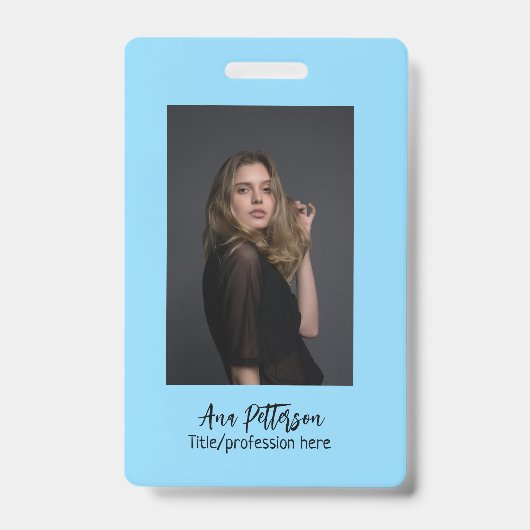 professionele foto QR website e-mail sociaal moder Badge (Voorzijde)