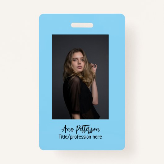 professionele foto QR website e-mail sociaal moder Badge (Voorkant)