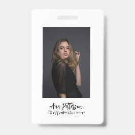 professionele foto QR website e-mail sociaal moder Badge