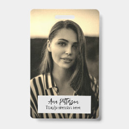 professionele foto QR website e-mail sociaal moder Badge