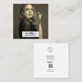 professionele foto QR website e-mail sociaal moder Vierkante Visitekaartje