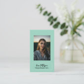 professionele foto QR website e-mail sociaal moder Visitekaartje (Staand voorkant)