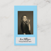 professionele foto QR website e-mail sociaal moder Visitekaartje (Voorkant)