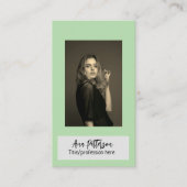 professionele foto QR website e-mail sociaal moder Visitekaartje (Voorkant)