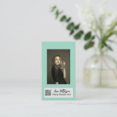 professionele foto QR website e-mail sociaal moder Visitekaartje (Staand voorkant)