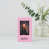 professionele foto QR website e-mail sociaal moder Visitekaartje (Staand voorkant)