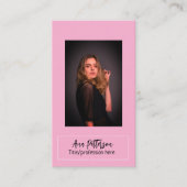 professionele foto QR website e-mail sociaal moder Visitekaartje (Voorkant)