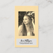 professionele foto QR website e-mail sociaal moder Visitekaartje (Voorkant)