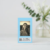 professionele foto QR website e-mail sociaal moder Visitekaartje (Staand voorkant)