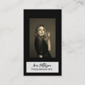 professionele foto QR website e-mail sociaal moder Visitekaartje (Voorkant)