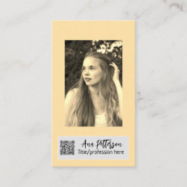 professionele foto QR website e-mail sociaal moder Visitekaartje