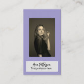 professionele foto QR website e-mail sociaal moder Visitekaartje (Voorkant)